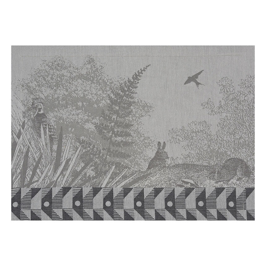 Placemat For&ecirc;t enchant&eacute;e Grey 50x36 100% cotton, , hi-res image number 1