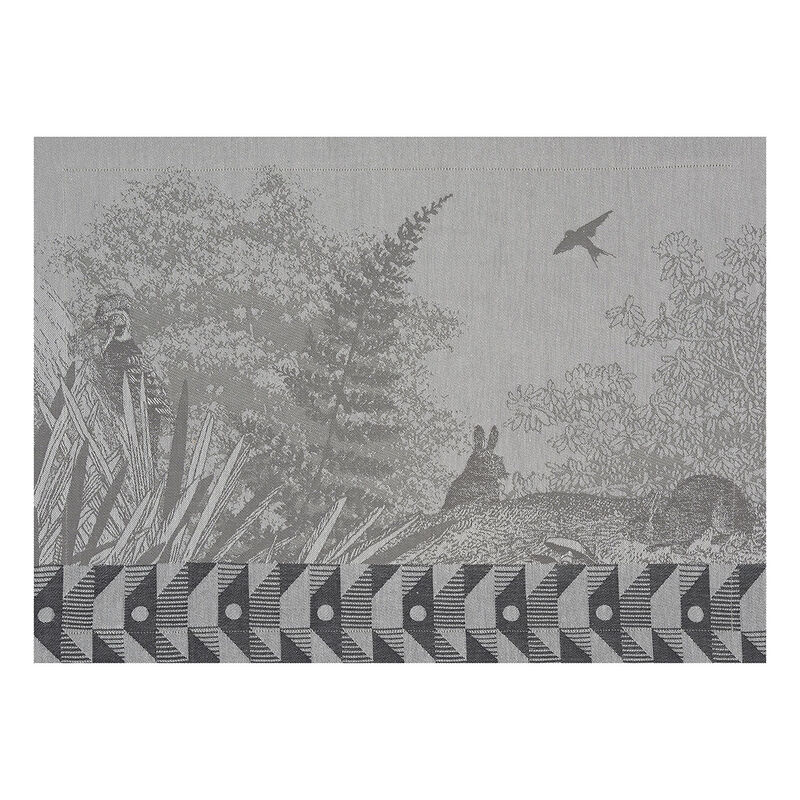 Placemat Forêt enchantée Grey 50x36 100% cotton, , hi-res image number 1