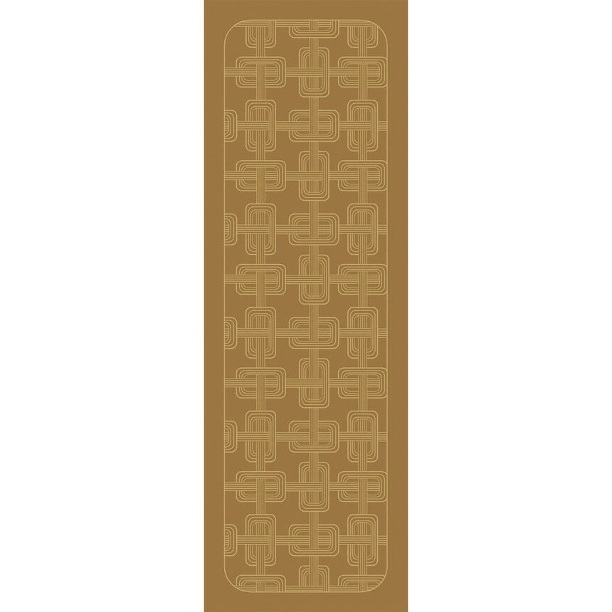 Runner H&ocirc;tel particulier Brown 50x150 100% linen, , hi-res image number 0