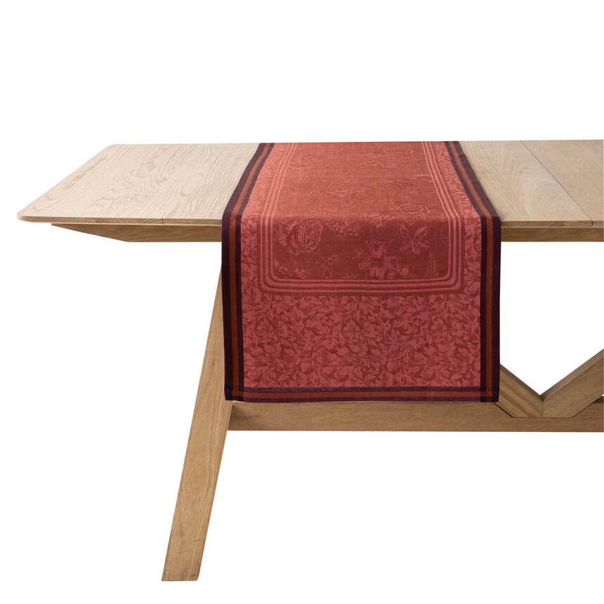 Runner Romance Red 50x150 100% linen, , hi-res image number 0