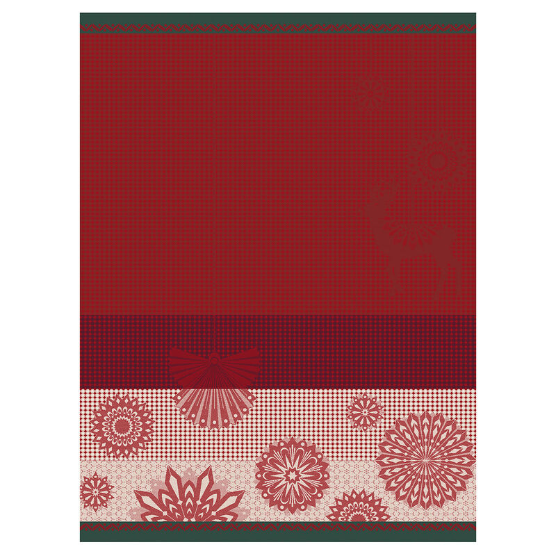 Hand towel Lumières d'étoiles Red 60x80 100% cotton, , hi-res image number 0