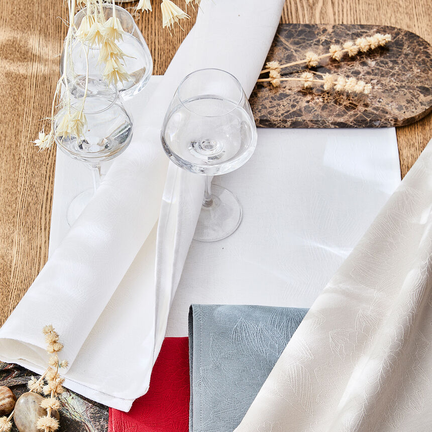 Coated placemat Marie-Galante White 52x38 100% cotton, , hi-res image number 0