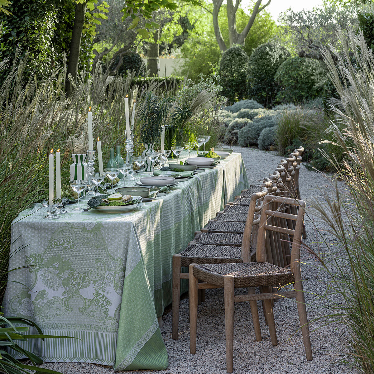Tablecloth Promenade Impériale Cotton | Le Jacquard Français
