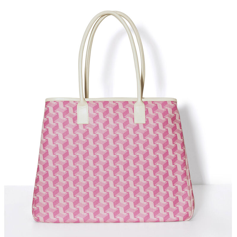 Shoulder bag Picto Pink  100% cotton, acrylic coating. Garnish: Cattle leather, , hi-res image number 1