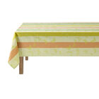 Coated tablecloth Bal des papillons Coated Yellow 175x175 100% cotton, , hi-res image number 2
