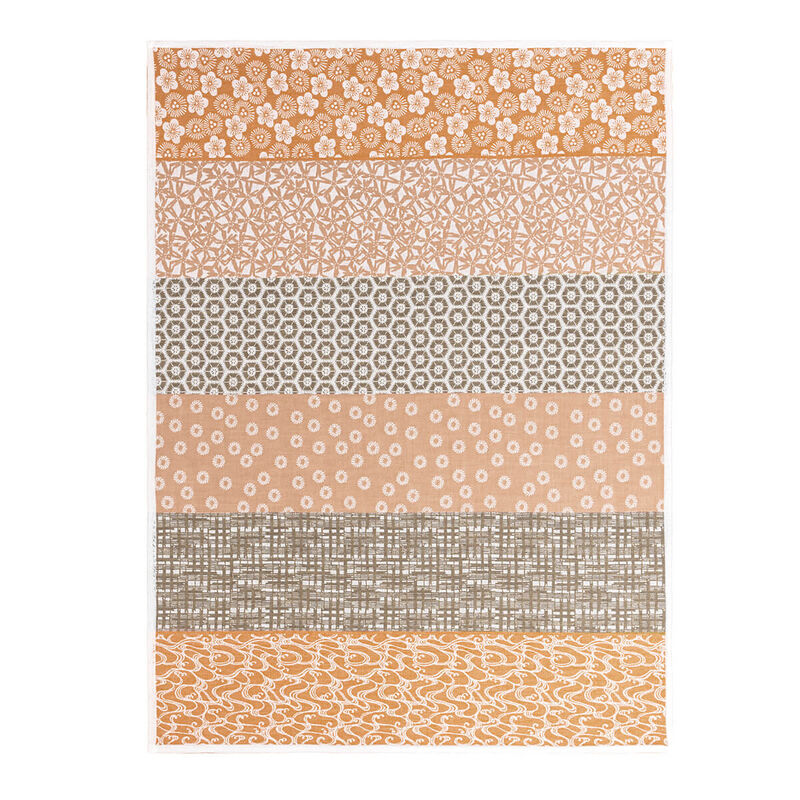 Tea towel Wagara Beige 60x80 100% cotton, , hi-res image number 0