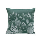 Cushion cover Sous les &eacute;toiles Green 40x40 100% cotton, , hi-res image number 2