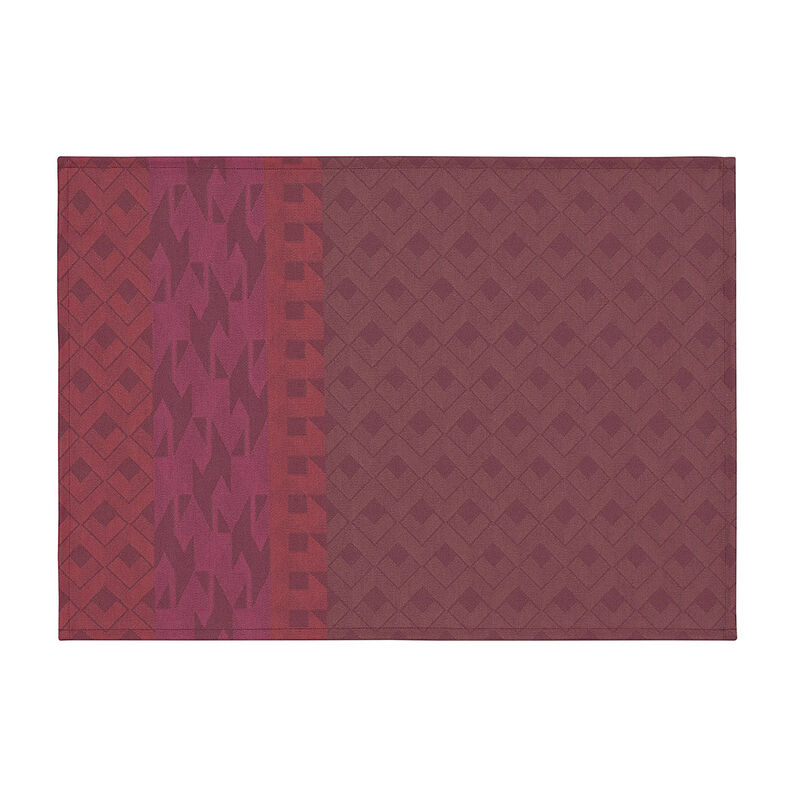 Coated placemat Caractère Enduit Red 50x36 100% cotton, , hi-res image number 0