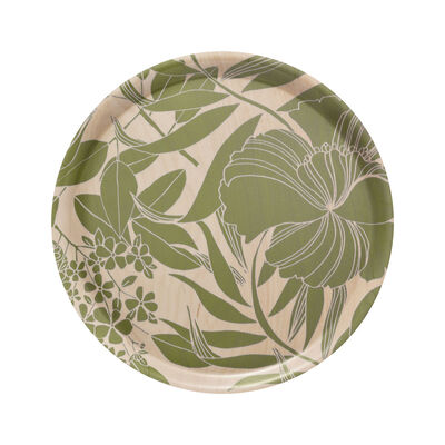 Tray Nature Urbaine Green Ø38 Wood / 100% birch,  Tray Nature Urbaine Green Ø38 Wood / 100% birch