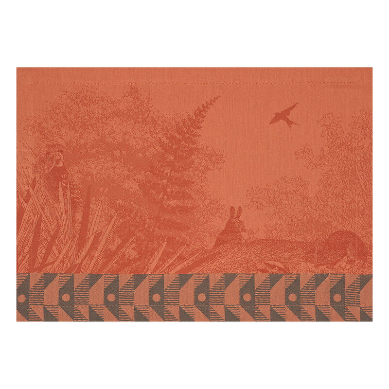 Placemat Forêt enchantée Orange 50x36 100% cotton, , hi-res image number 0