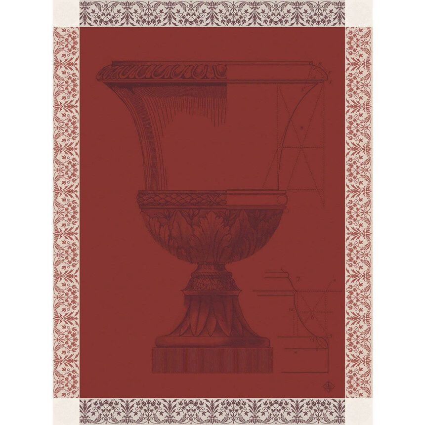 Tea towel M&eacute;dicis Red 60x80 100% cotton, , hi-res image number 0