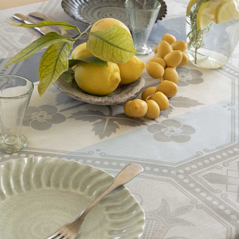 Tablecloth Hacienda Blue 175x175 100% cotton, , hi-res image number 1