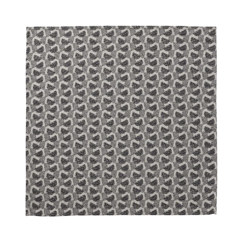 Napkin Empreintes Pois Black 50x50 100% cotton, , hi-res image number 1