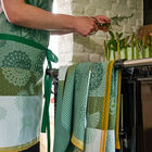 Apron Lumières d'étoiles  Green 80x96 100% cotton, , hi-res image number 0