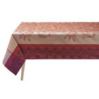 Coated tablecloth Arrière-pays Coated Pink 175x175 100% cotton, , hi-res image number 0