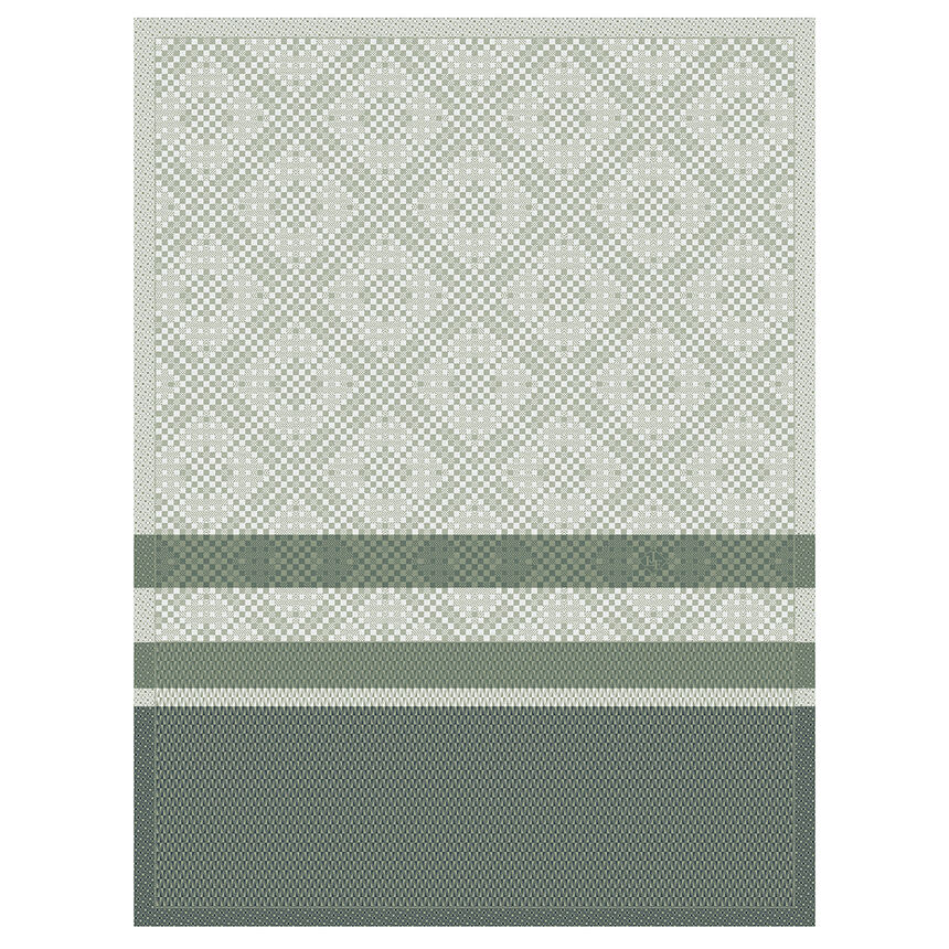Tea towel Essentiel Graphique Green 60x80 100% cotton, , hi-res image number 0