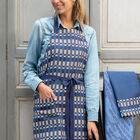 Apron Origin Rythme Blue 90x100 100% cotton, , hi-res image number 0