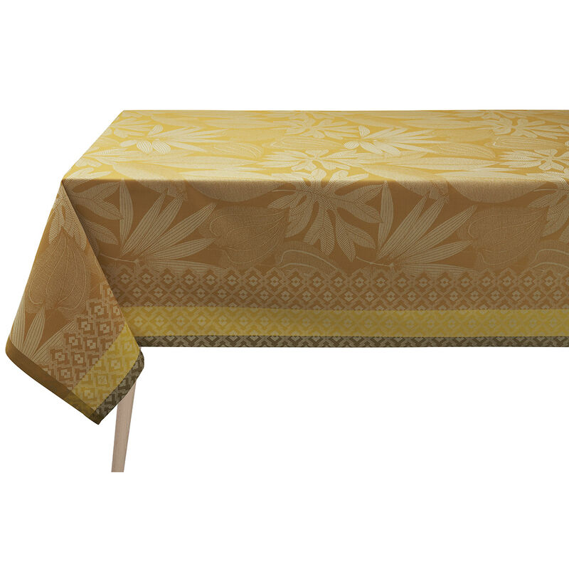 Tablecloth Nature Sauvage Yellow 175x320 100% cotton, , hi-res image number 0