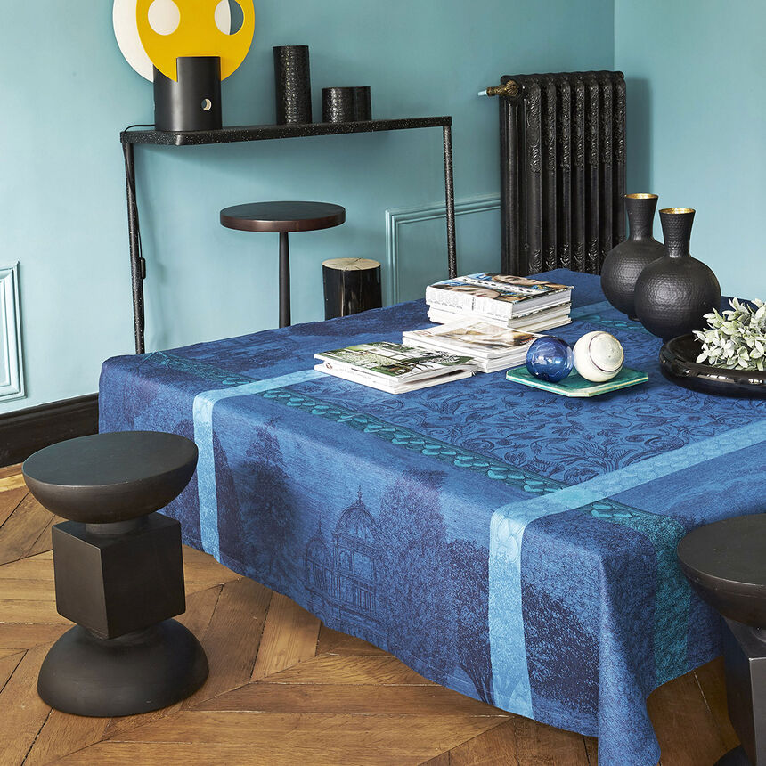Tablecloth Symphonie Baroque Dusk 175x175 100% linen, , hi-res