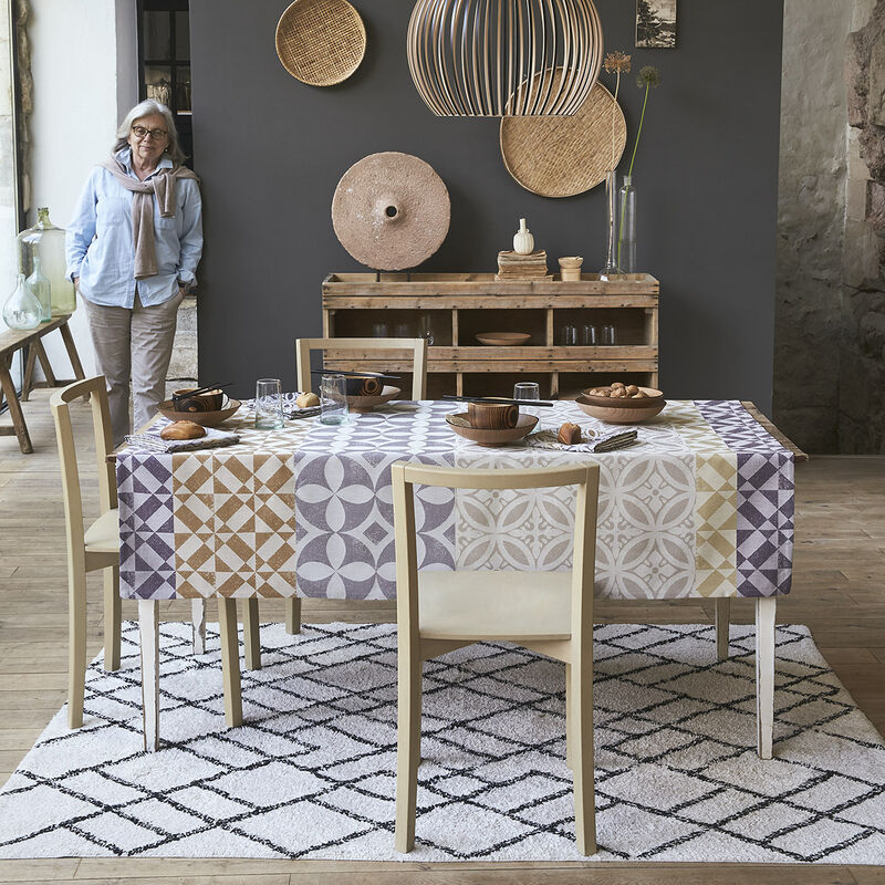 Coated tablecloth Mosaïque enduite Cotton, , hi-res image number 0