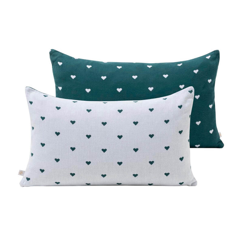 Cushion cover Vagabonde Green 30x50 100% cotton, , hi-res image number 1