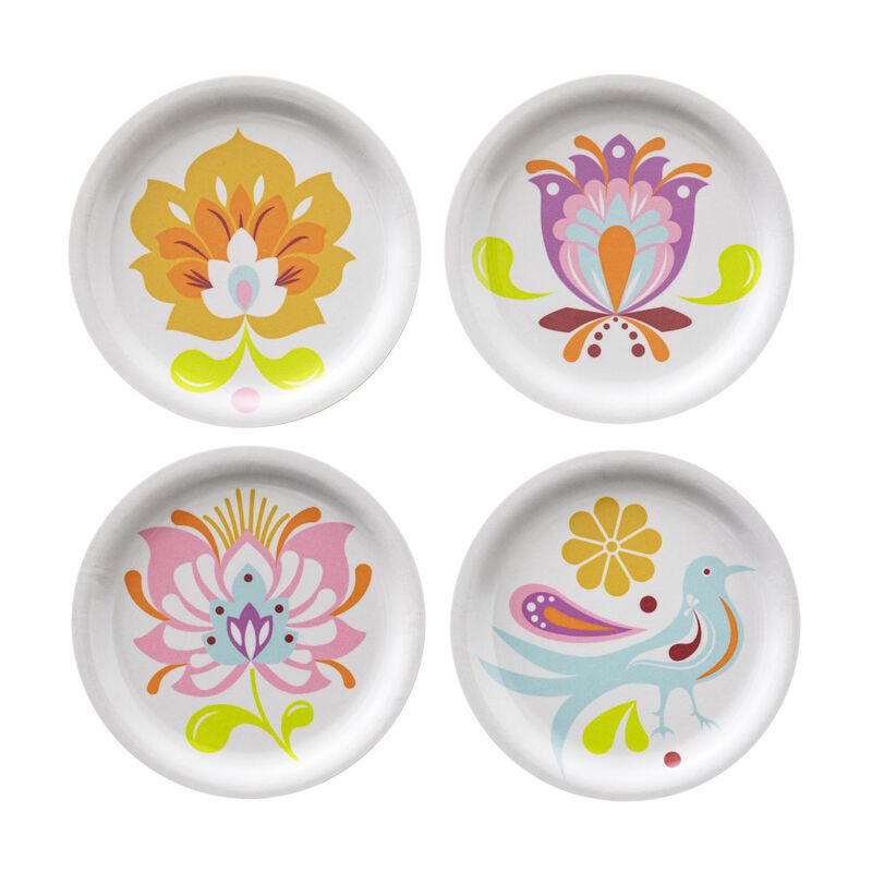 Set of 4 coasters Alegria Multico &Oslash;11 100% Wood, , hi-res image number 1