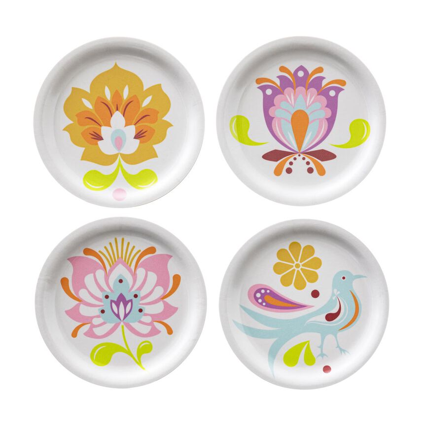 Set of 4 coasters Alegria Multico &Oslash;11 100% Wood, , hi-res image number 1