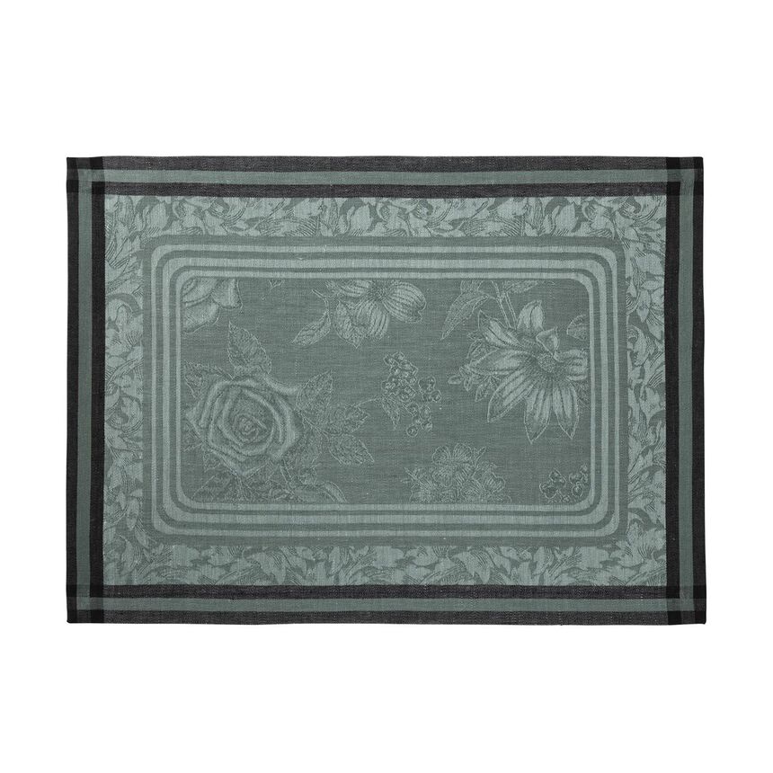 Placemat Romance Green 50x36 100% linen, , hi-res image number 0