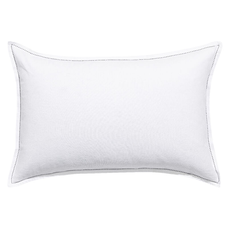 Pillowcase Nuances White 50X75 50% cotton - 50 % linen, , hi-res image number 1