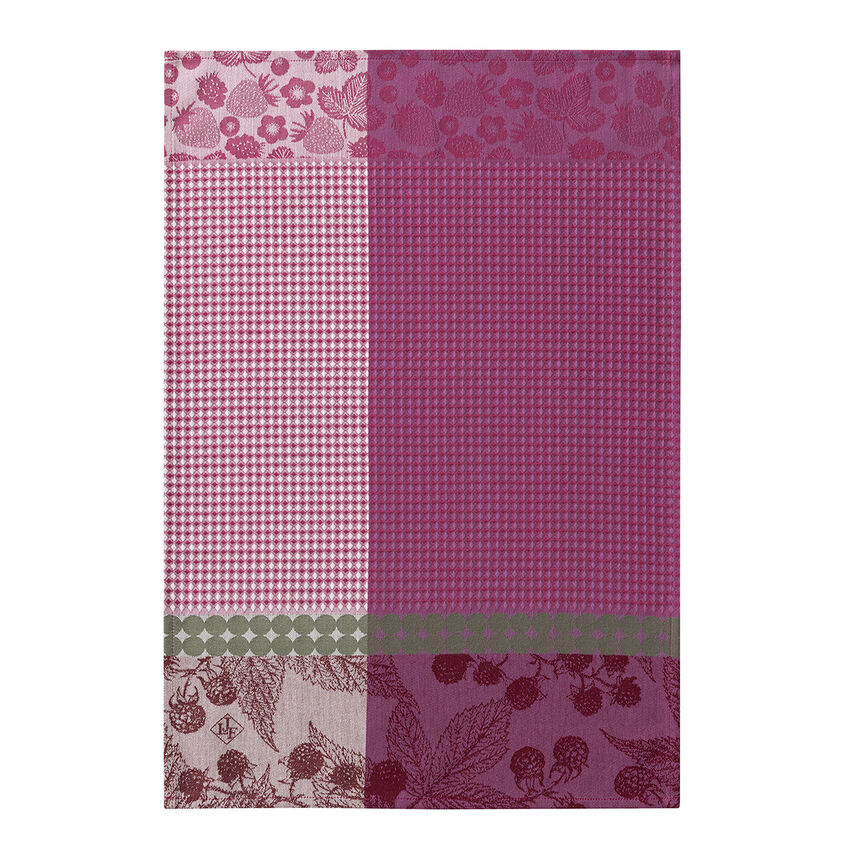 Hand towel Cueillette d'&eacute;t&eacute; Pink 54x38 100% cotton, , hi-res image number 0