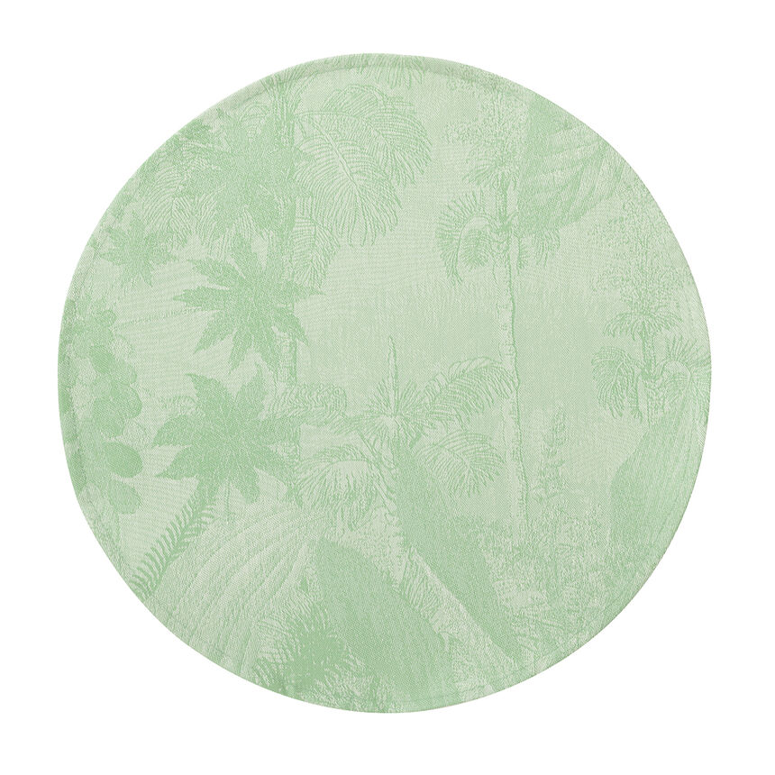 Coated placemat Sinhar&acirc;ja Coated Green &Oslash;38 100% cotton, , hi-res image number 0