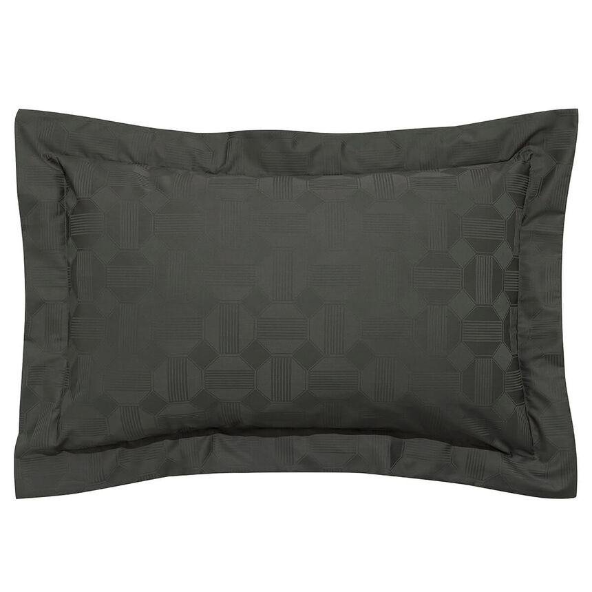 Pillowcase Palacio Dark grey 50X75 100% cotton, , hi-res image number 1