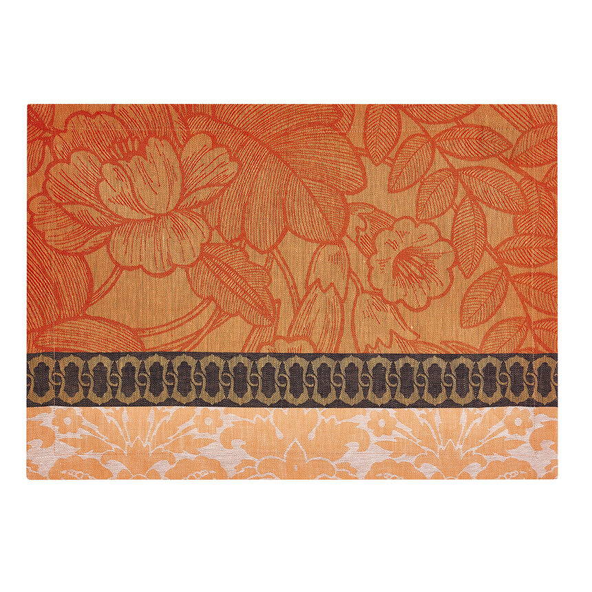 Placemat Escapade Tropicale Orange 50x36 100% linen, , hi-res image number 1