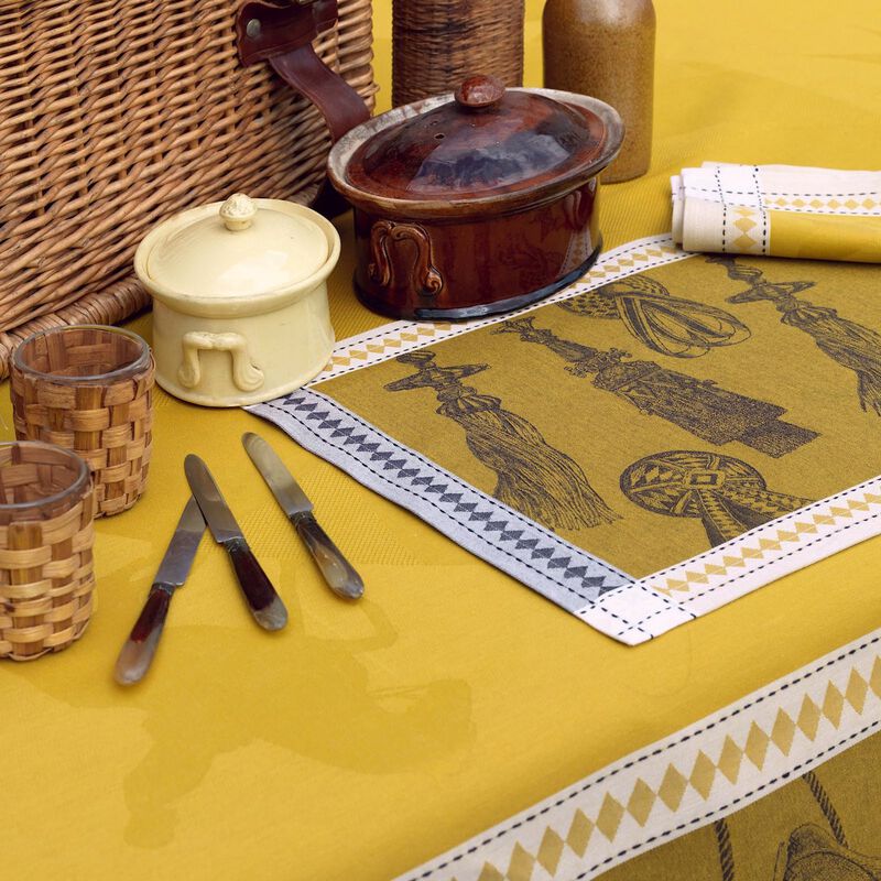 Placemat Manège Straw 54x38 100% cotton, , hi-res image number 0