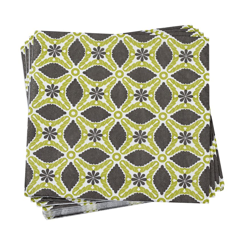 Paper napkin Bahia Green 40x40 Paper, , hi-res image number 0