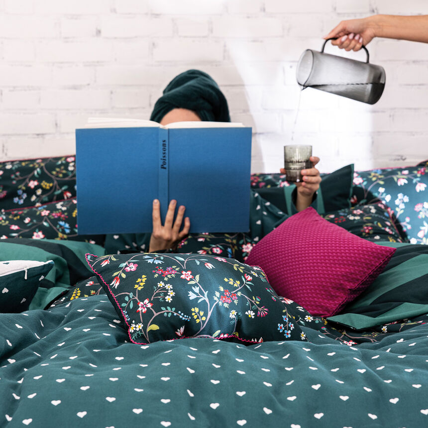 Duvet cover Vagabonde Green 135X200 100% cotton, , hi-res image number 3