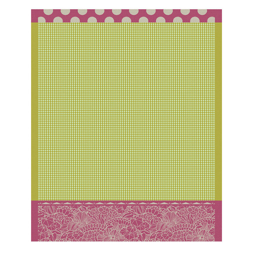 Hand towel Salade d'&eacute;t&eacute; Green 60x80 100% cotton, , hi-res image number 0