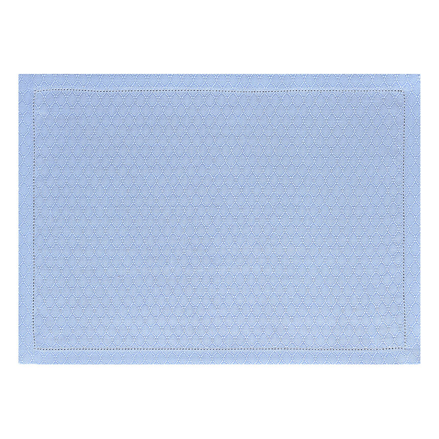 Placemat Portofino G&eacute;o Blue 50x36 100% linen, , hi-res image number 0