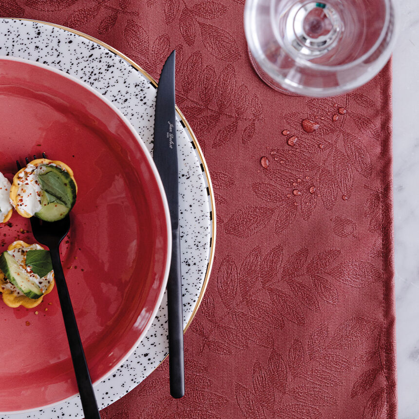 Coated placemat Vegetal mood Red 50x36 100% cotton, , hi-res image number 4