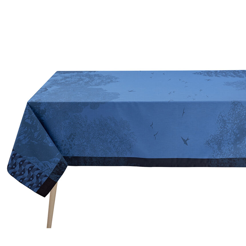 Tablecloth For&ecirc;t enchant&eacute;e Blue 175x175 100% cotton, , hi-res image number 3