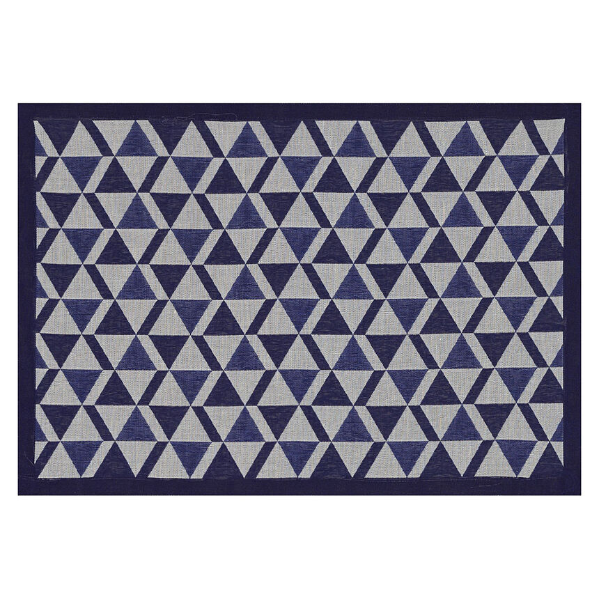 Coated placemat Bistro marcel Blue 50x36 100% cotton, , hi-res image number 1