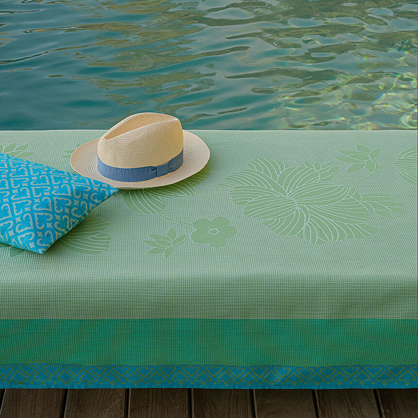Beach towel Mono&iuml; Blue 100x200 100% cotton, , hi-res image number 1