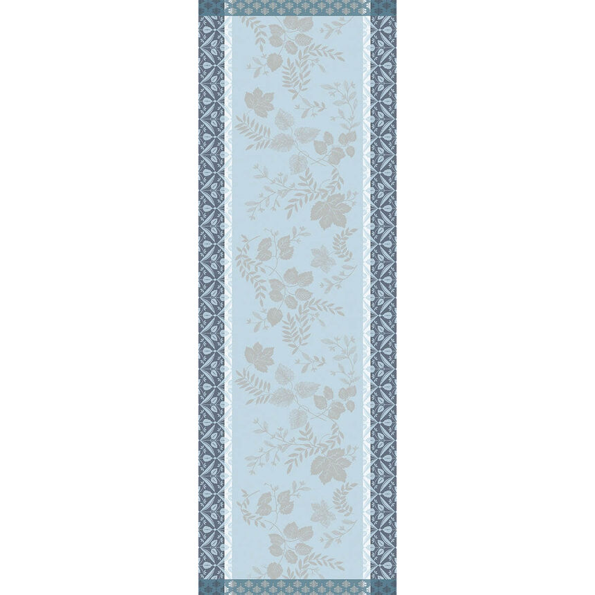 Runner Manor lane Blue 50x150 100% cotton, , hi-res image number 0