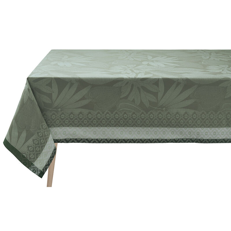 Tablecloth Nature Sauvage Green 175x175 100% cotton, , hi-res image number 1