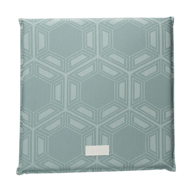 Chair cushion Syracuse Aqua 40x40 Acrylic, , hi-res image number 2