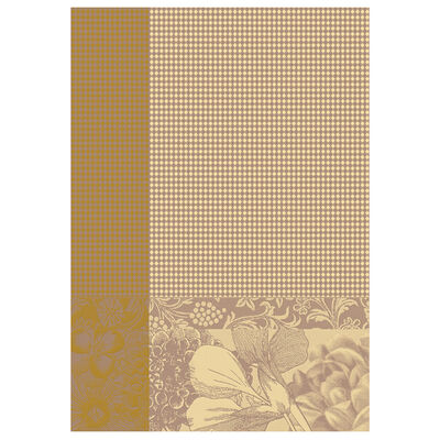 Hand towel Fleurs à croquer Orange 54x38 100% cotton,  Hand towel Fleurs à croquer Orange 54x38 100% cotton