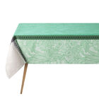 Tablecloth Escapade Tropicale Green 120x120 100% linen, , hi-res image number 1
