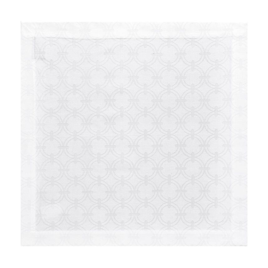 Napkin Anneaux White 50x50 100% cotton, , hi-res image number 2