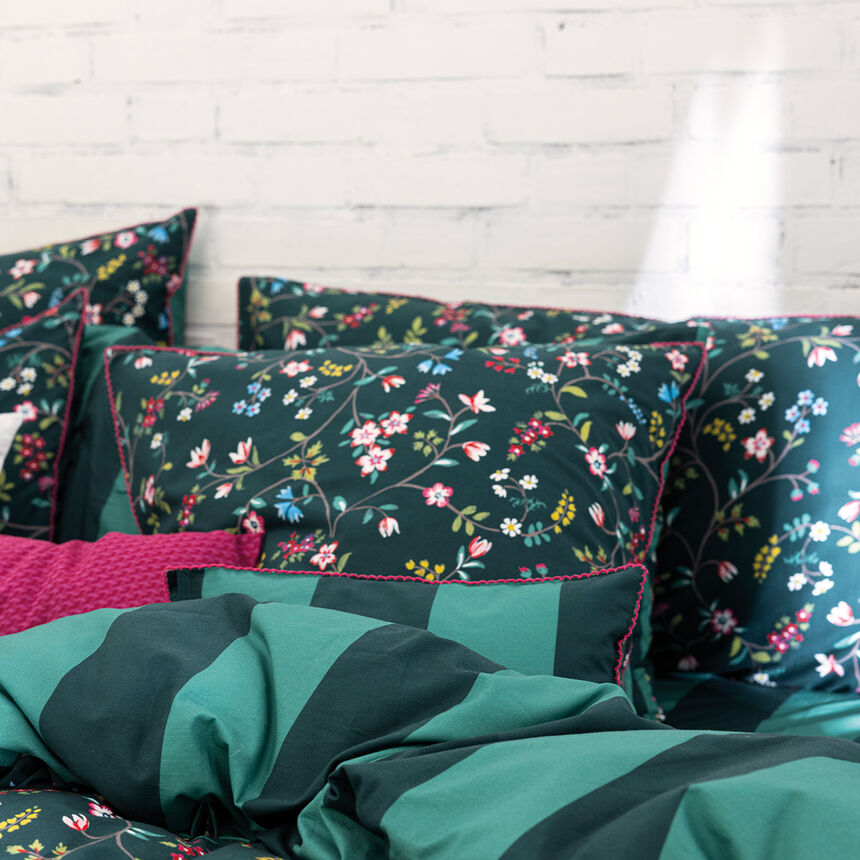 Pillowcase Vagabonde Green 40X80 100% cotton, , hi-res image number 6