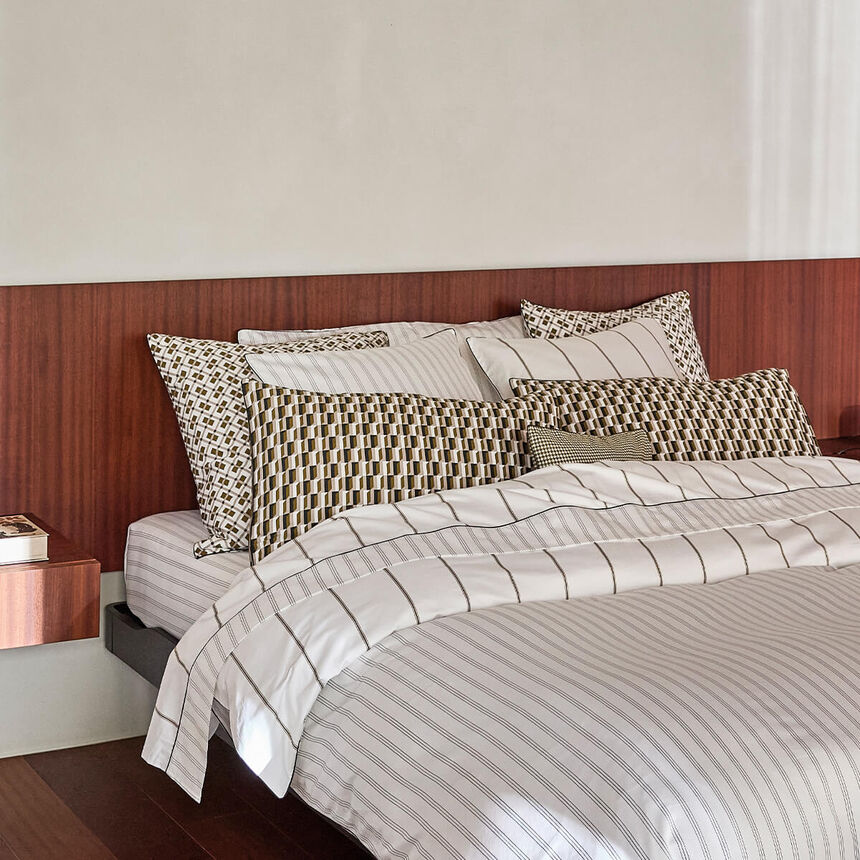 Pillowcase Savile row Beige 40X80 100% cotton, , hi-res image number 5
